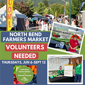 North Bend Farmers Market Volunteer